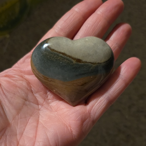 Other - Natural Jasper Stone Heart